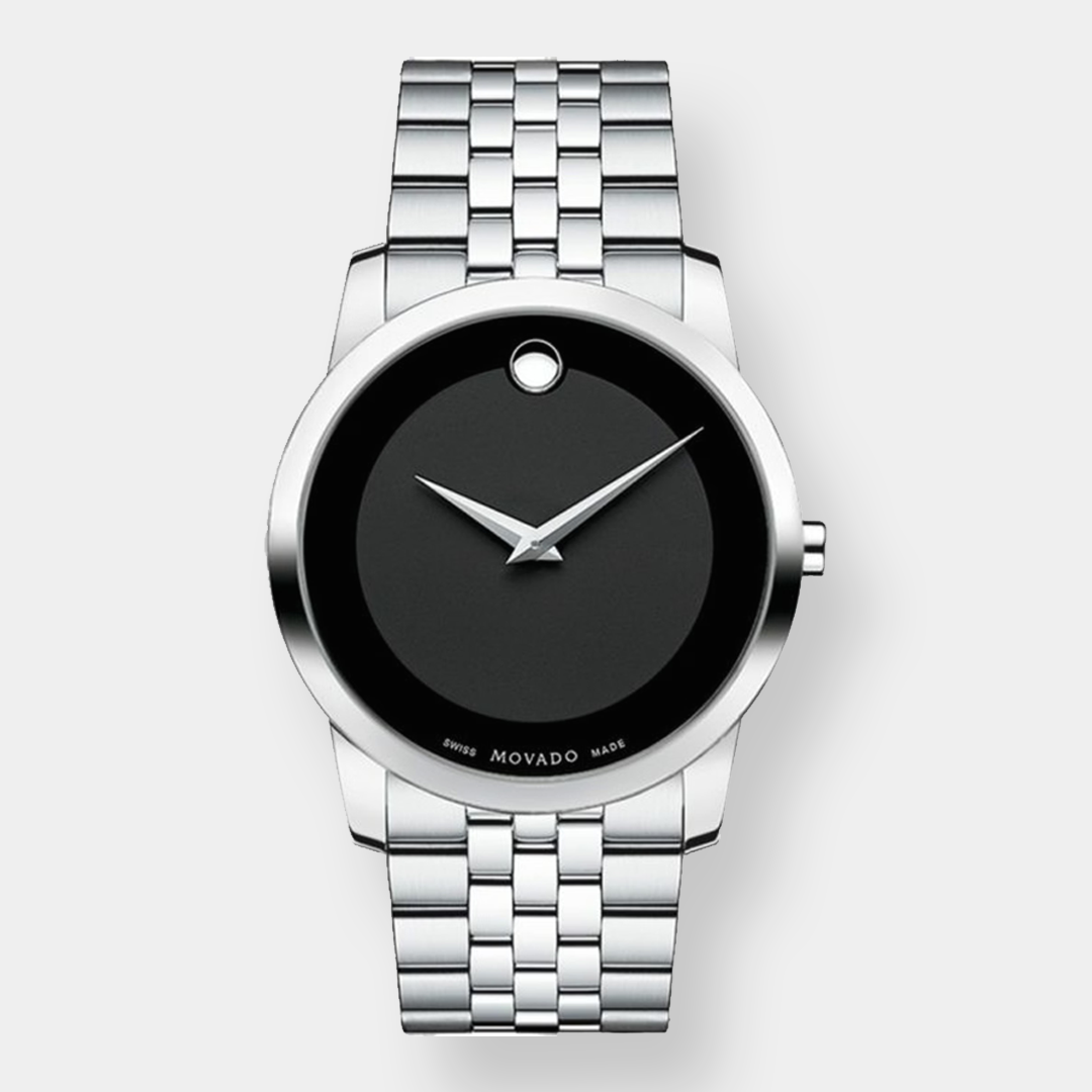 Movado Museum Classic Quarz – Schwarz 40mm Edelstahl