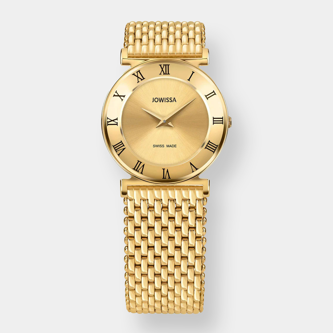 Jowissa . Roma Quarz – Champagner Gold 30mm Edelstahl