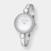 andré mouche aria crystal quarz weiss 29mm gold