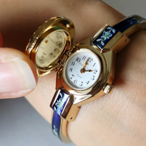andré mouche edelweiss quarz gold 22mm edelstahl