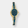 andré mouche elegance – blau 36x22mm gold
