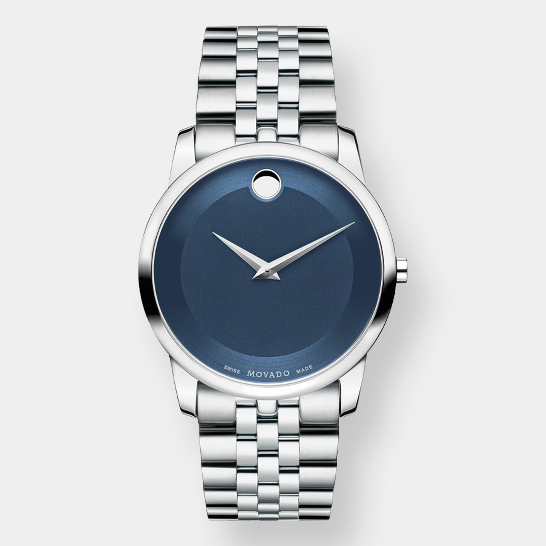 Movado Museum Classic – Blau 40mm Edelstahl