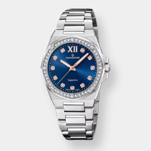 Candino Lady Elegance Quarz – Blau 33,5mm Edelstahl