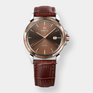 Jowissa . LeWy 3 Quarz – Braun 42mm Edelstahl