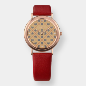 Jowissa . AnWy Quarz – Rosé 35mm Rot Leder