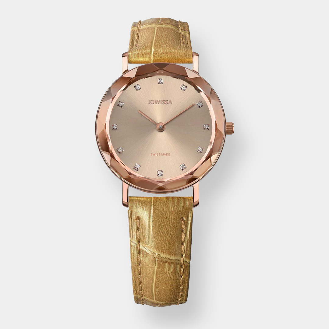Jowissa . Aura Quarz – Braun 30mm Leder