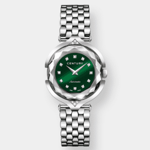 century . affinity q/u automatik – grün 34mm edelstahl