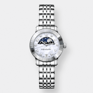 century . elegance moonphase – perlmutt 30mm edelstahl