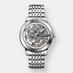 century . elegance skeleton – silber 38.5mm edelstahl