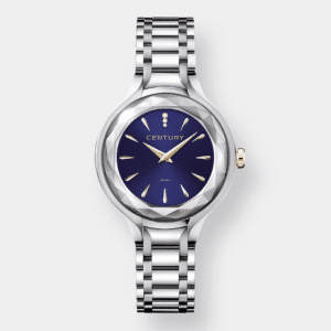 century . first class quarz – blau 32mm saphir edelstahl