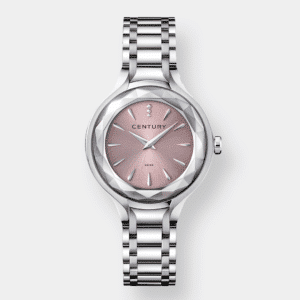 century . first class quarz – rosa 32mm edelstahl
