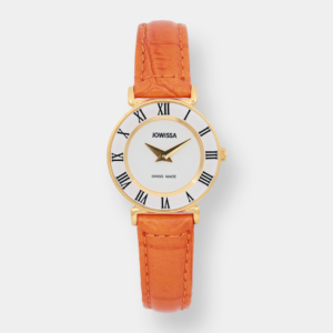 Jowissa Roma Colori Quarz – Weiß 24mm Gold PVD
