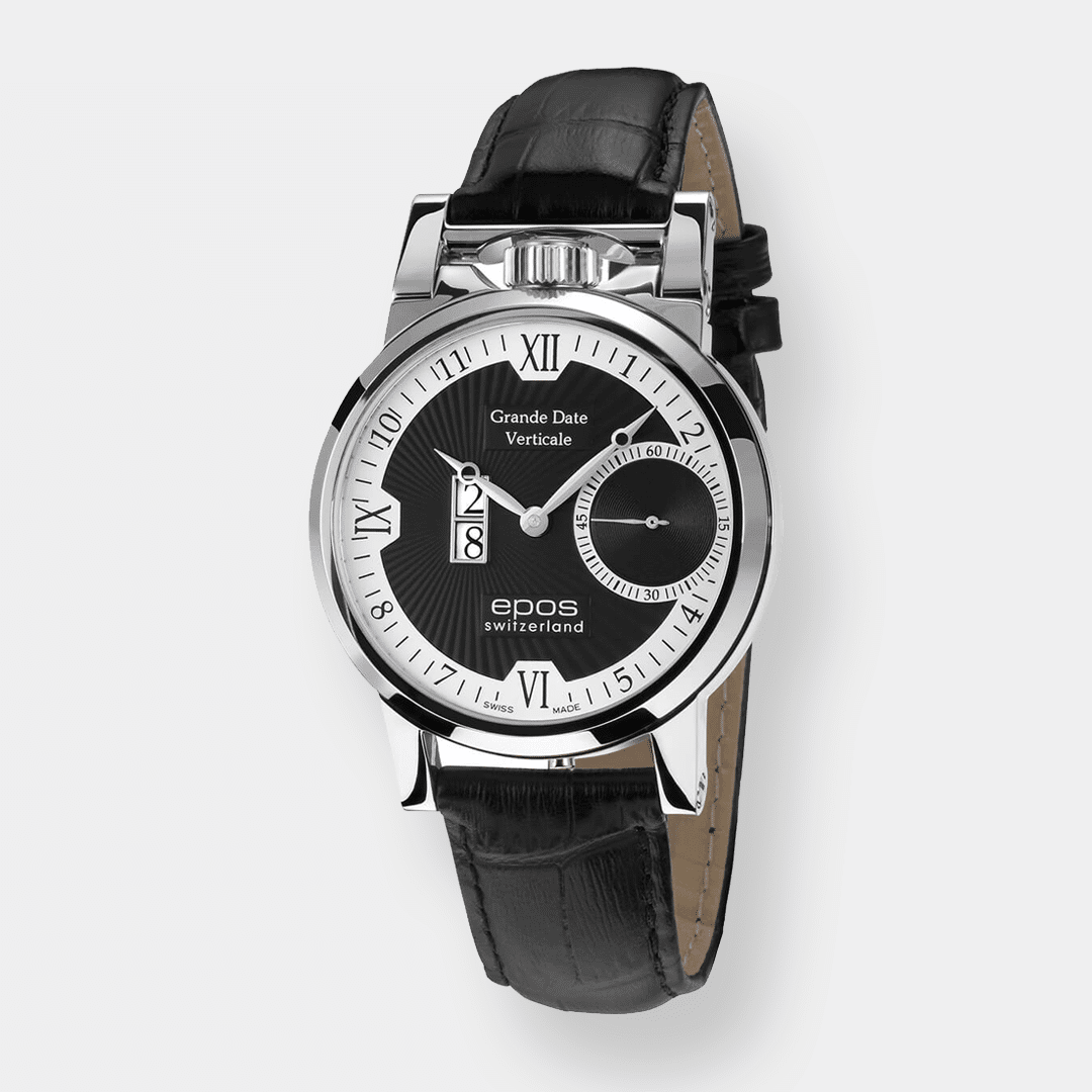 epos artistry 3383 vertical bd – silber 41mm handaufzug
