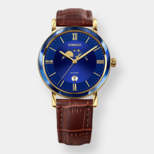 Jowissa . Magno Moon Quarz – Blau 40mm Leder