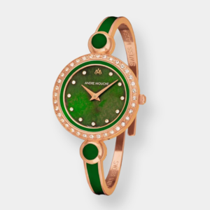 André Mouche Aria Crystal Quarz - Rosé Grün 29mm Swarovski