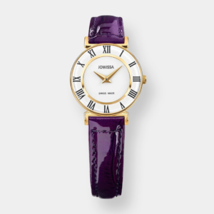Jowissa . Roma Colori Quarz – Weiß 25mm Gold PVD