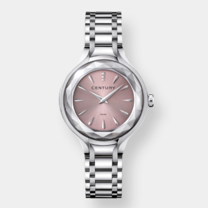 Century . First Class Quarz – Rosa 32mm Edelstahl