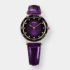 jowissa . aura quarz – rosé 30mm violett leder