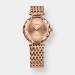 jowissa . facet brilliant quarz – roségold 30mm edelstahl