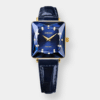 jowissa . facet princess quarz – blau 25mm gold edelstahl