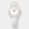 jowissa . facet quarz – weiß 30mm rosé gold pvd