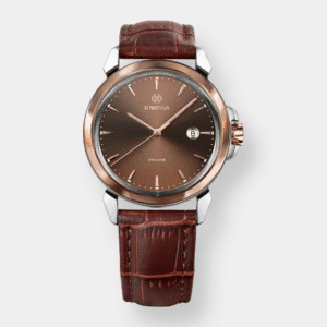 jowissa . lewy 3 quarz – braun 42mm edelstahl