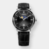 jowissa . magno moon quarz schwarz 40mm leder