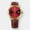 jowissa . magno quarz – rot 40mm braun leder