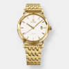 jowissa . magno quarz – weiß 40mm gold pvd