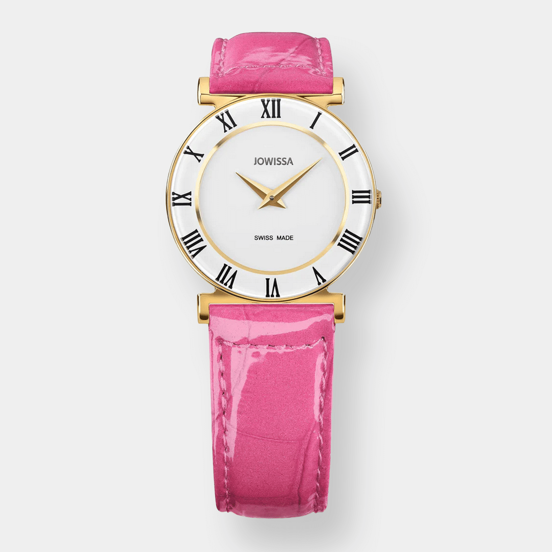 jowissa . roma colori quarz – gold 30mm pink leder