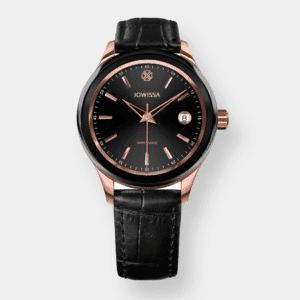 jowissa . tiro quarz – schwarz 38mm leder