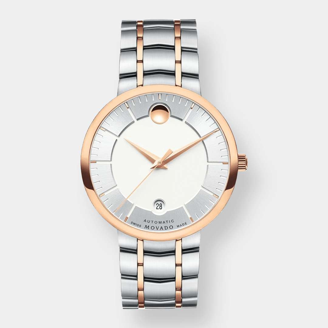 movado 1881 automatic – silber 40mm edelstahl bicolor