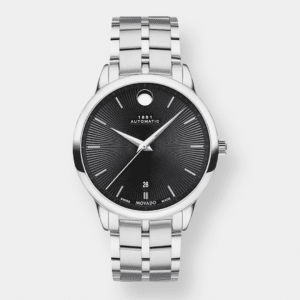 movado 1881 automatik – schwarz 39mm edelstahl