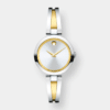 movado aleena quarz – silber 27mm two tone edelstahl