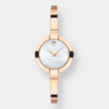 movado bela quarz – perlmutt 25mm rosé gold pvd