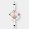 movado bela quarz – rosa 25mm edelstahl spangenuhr
