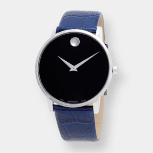 movado museum quarz – schwarz 40mm edelstahl