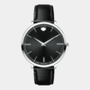 movado ultra slim lady quarz – schwarz 35mm edelstahl