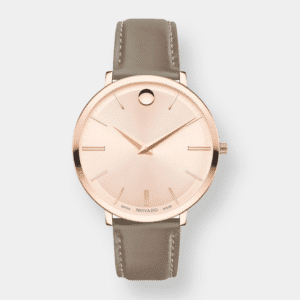 movado ultra slim quarz – rosa 35mm rosé gold pvd