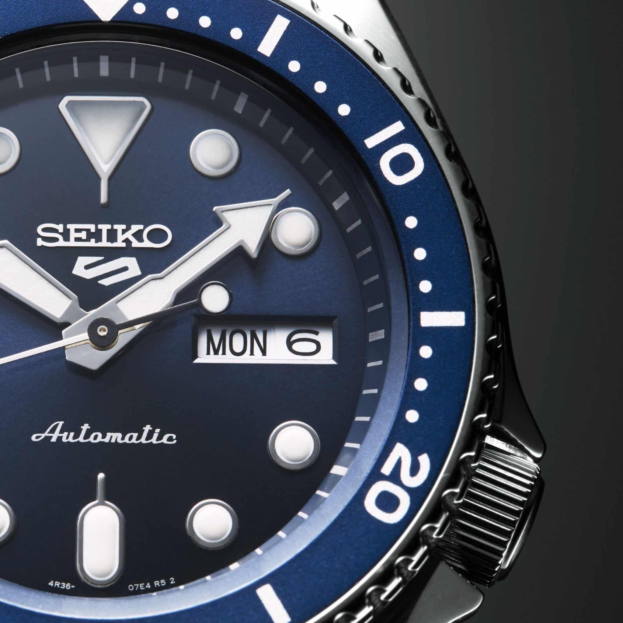 seiko 5 sports automatik – blau 43mm edelstahl