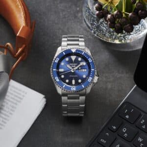 seiko 5 sports automatik – blau 43mm edelstahl