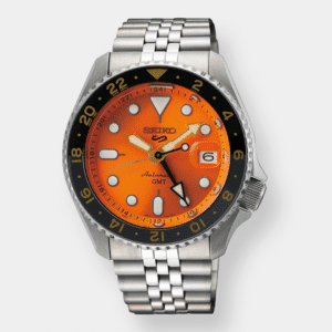 seiko 5 sports gmt automatik – orange 42mm edelstahl
