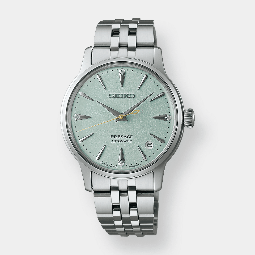 seiko presage frozen mojito – grün 34mm edelstahl