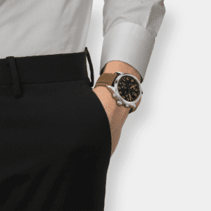 tissot chrono l – schwarz 42mm leder braun