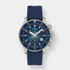 tissot seastar 1000 chronograph – blau 38mm silikon