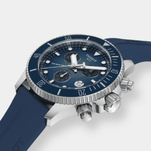 tissot seastar 1000 chronograph – blau 38mm silikon