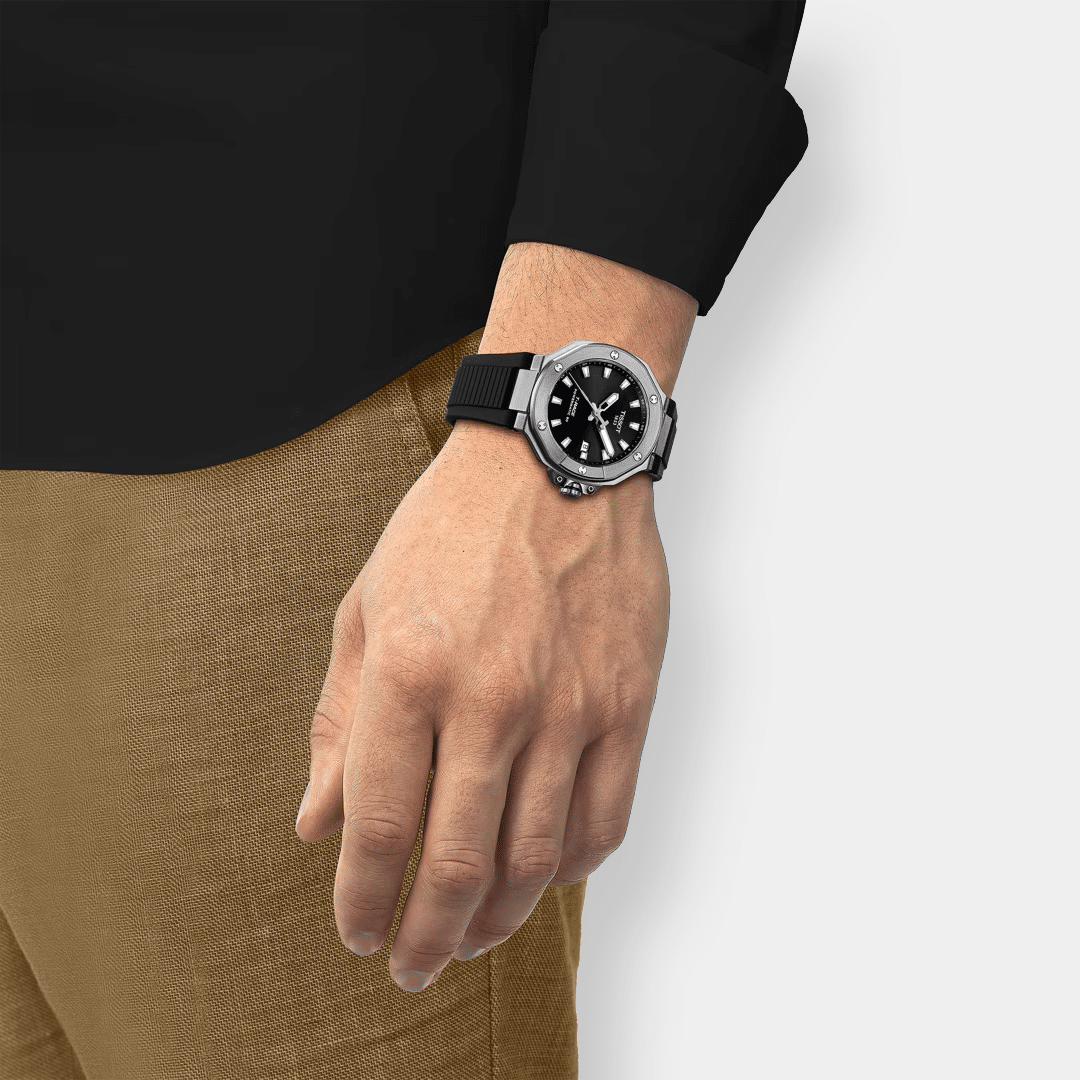 tissot t race powermatic 80 – schwarz 41mm silikon