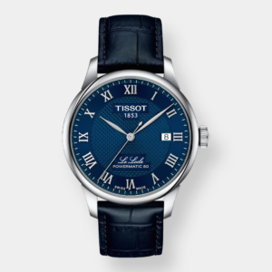 Tissot Le Locle Powermatic 80 - Leder 39mm Blau