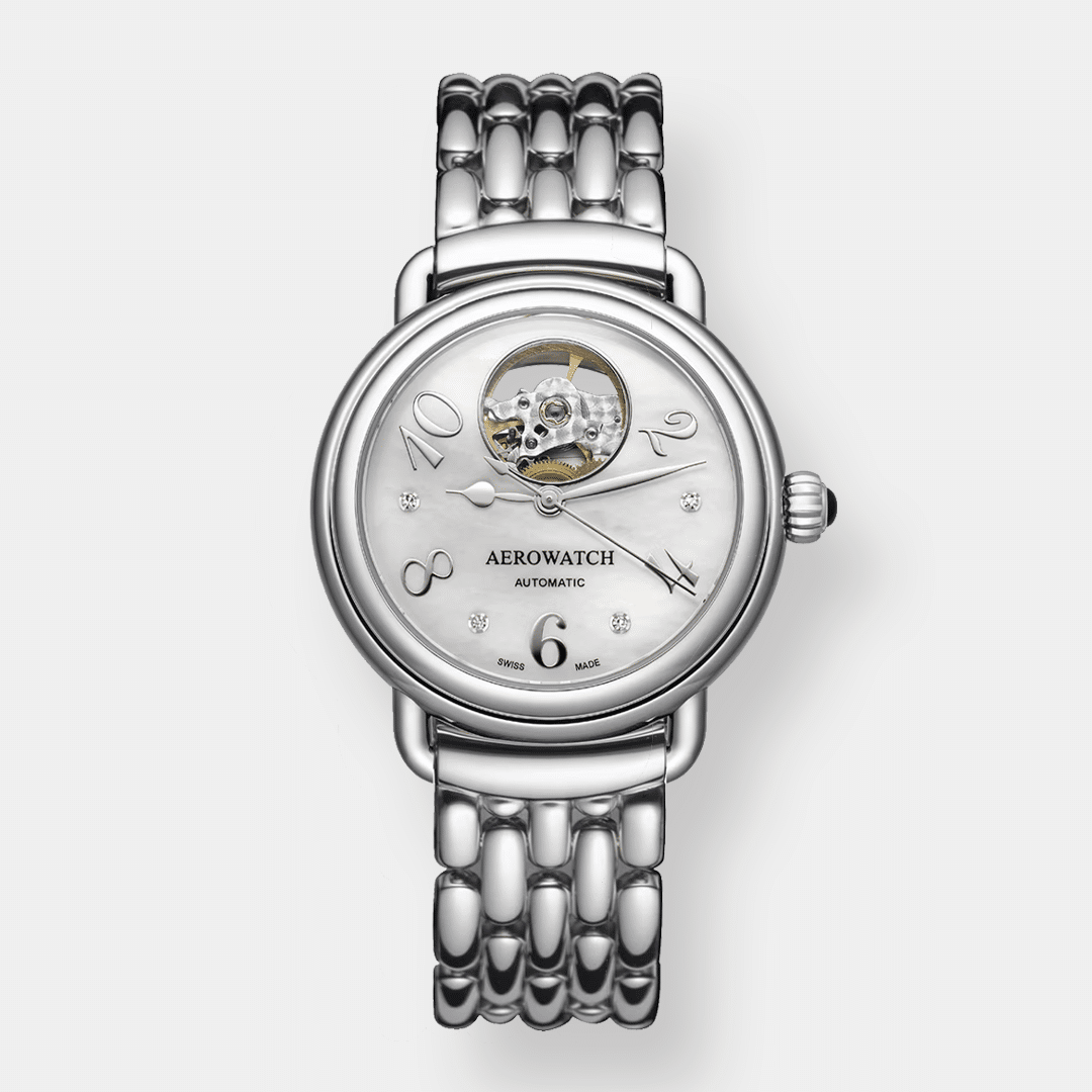 Aerowatch . 1942 Lady Elegance Automatik - Open Heart 35mm