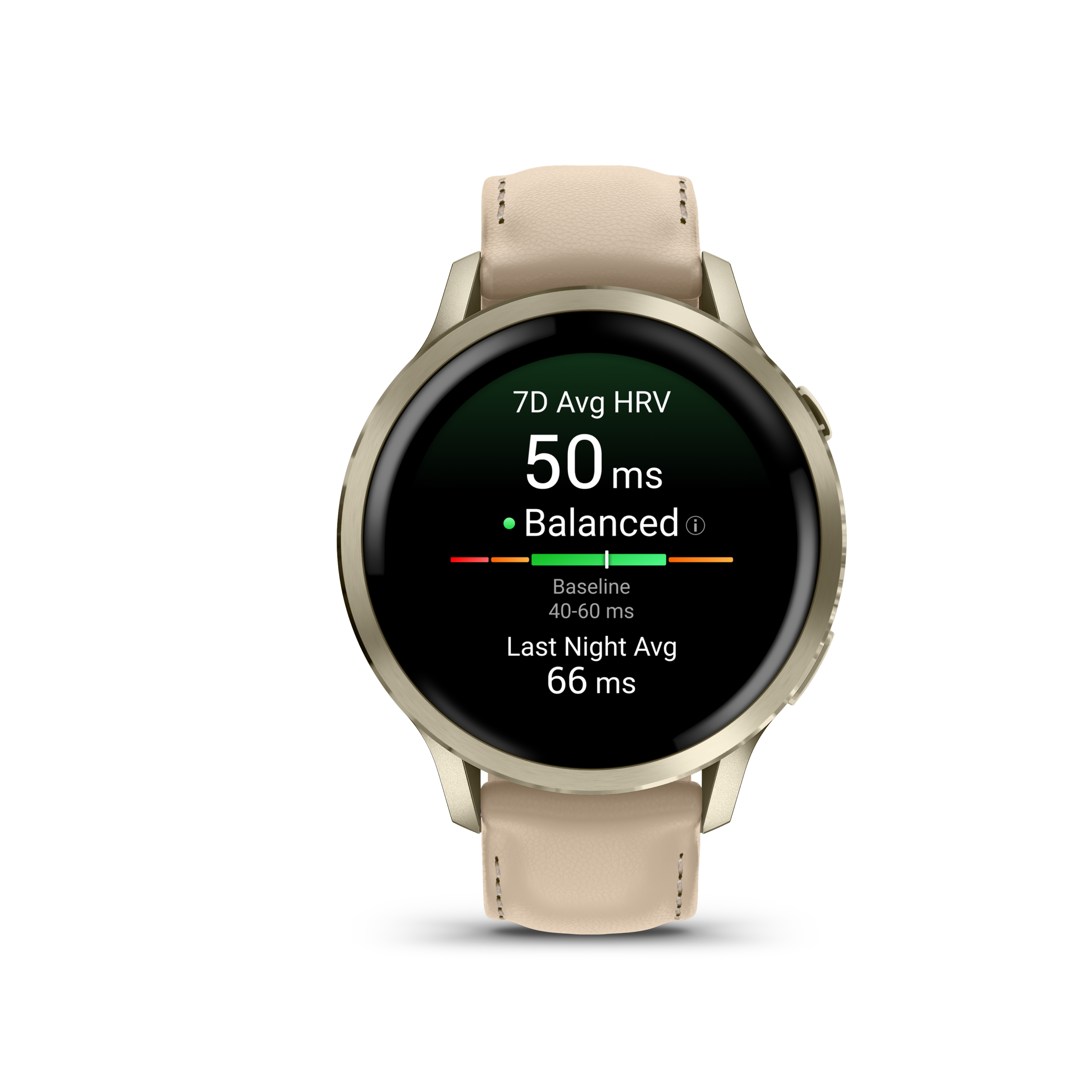Garmin Venu 4 – Beige 41 mm Leder GPS Sportuhr – Bild 3